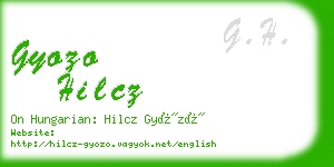gyozo hilcz business card